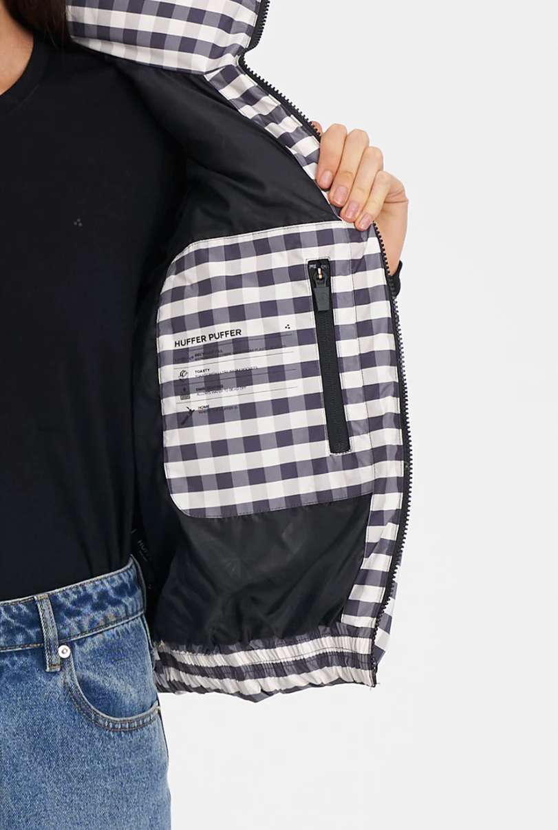Demi Puffer Jacket Gingham Huffer