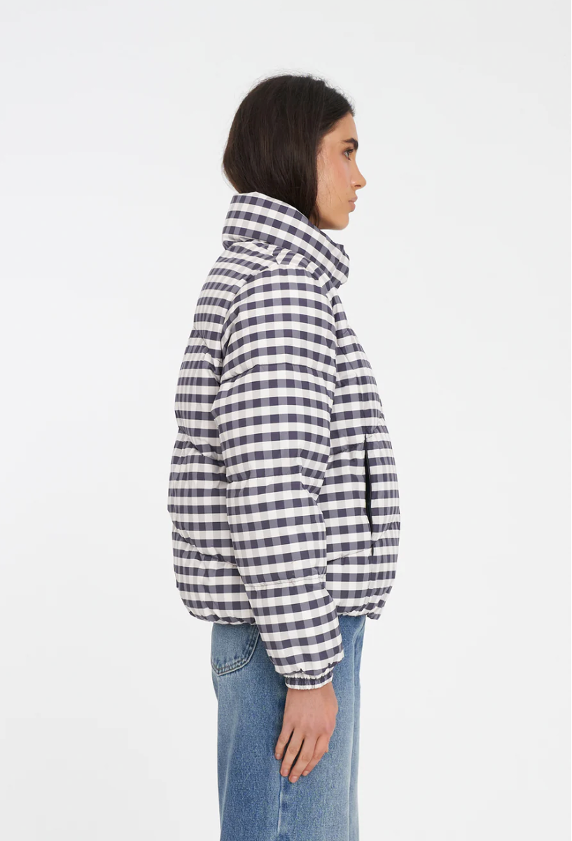 Demi Puffer Jacket Gingham Huffer
