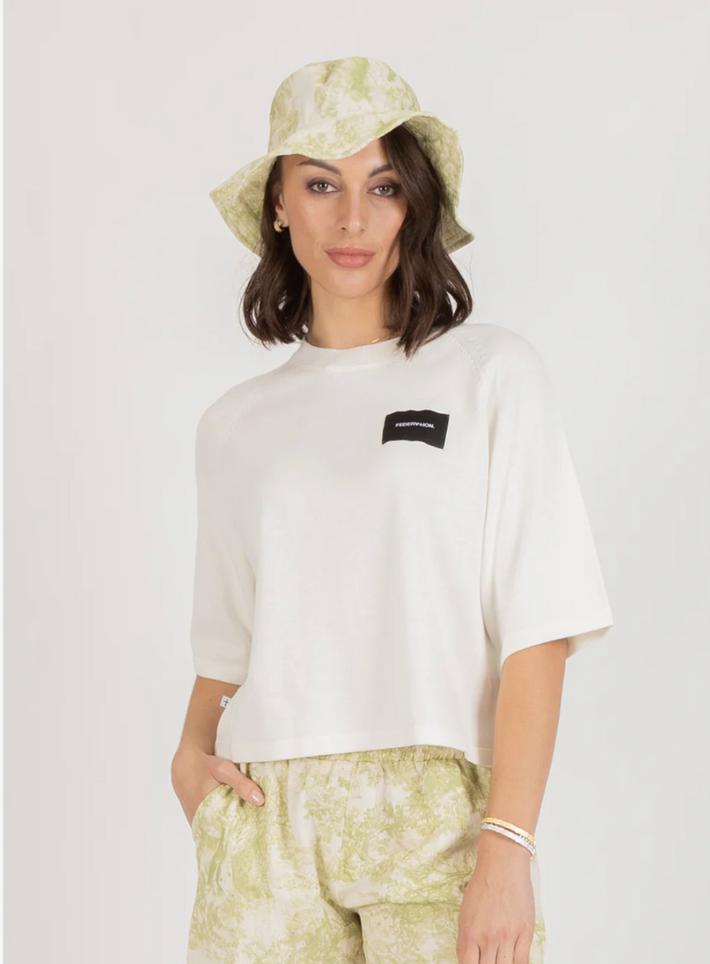 Badge Knit Top Federation