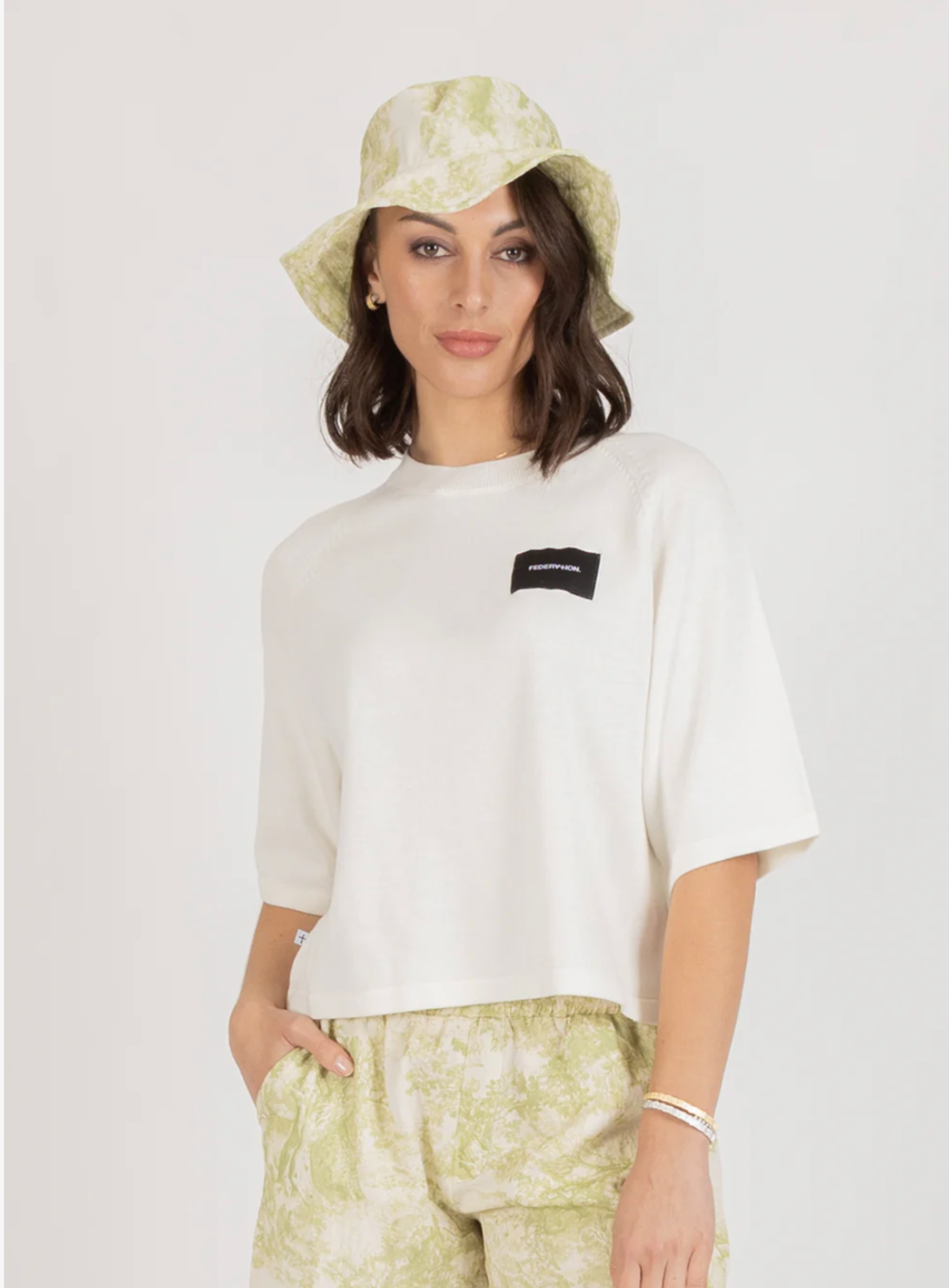 Badge Knit Top Federation