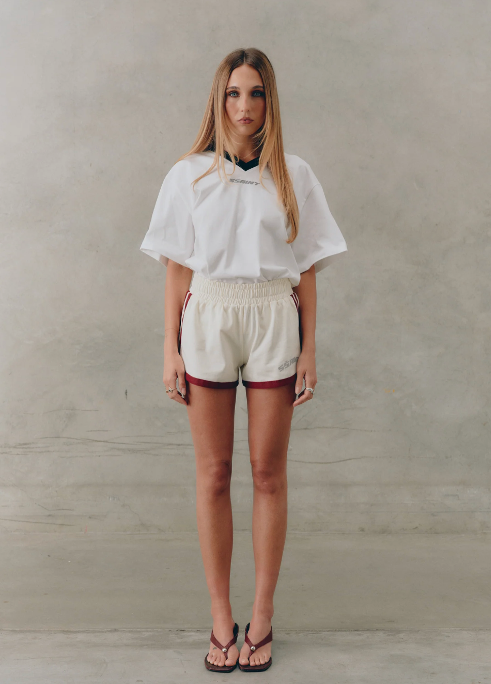 Reflective V Neck Tee  SSAINT