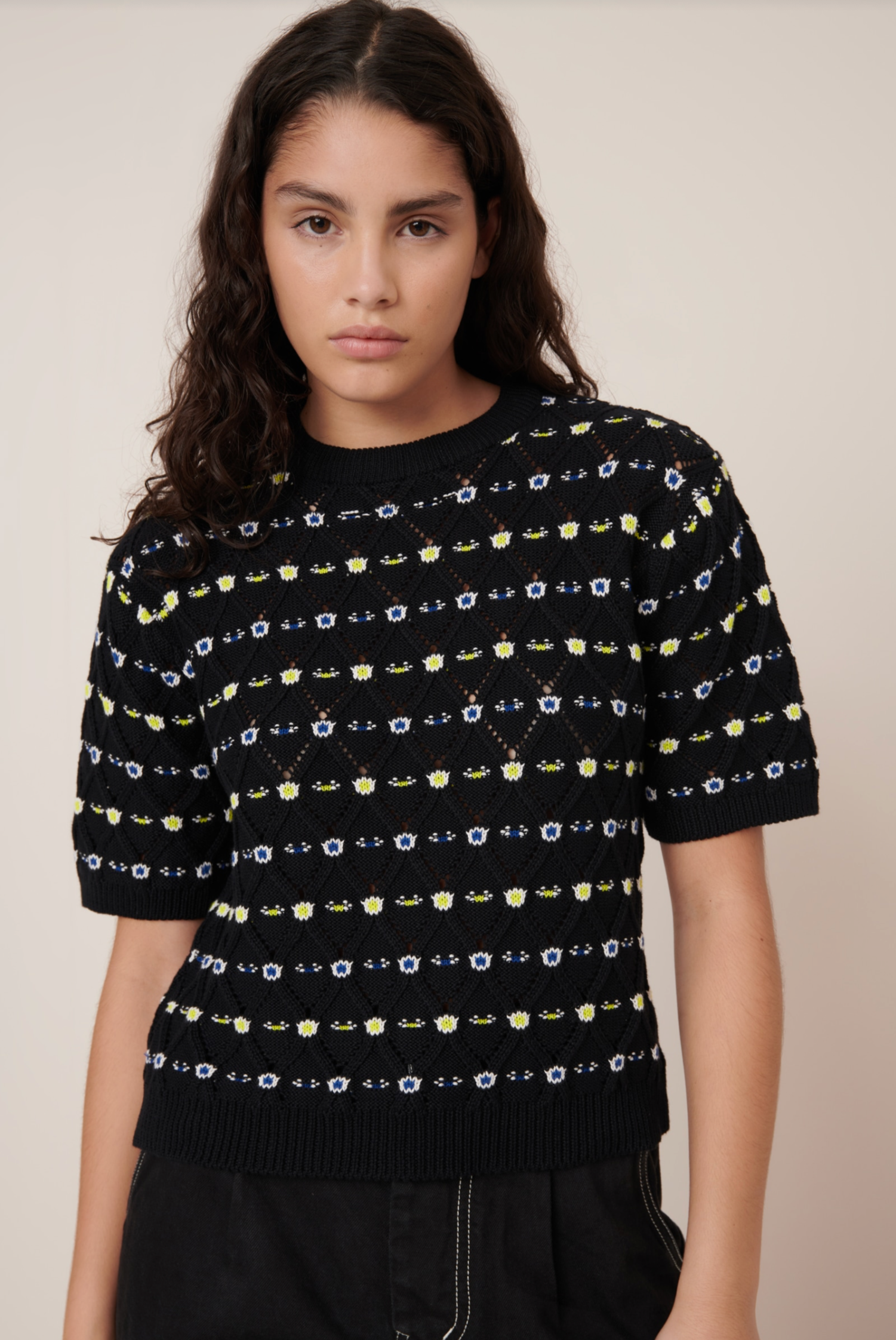 Rhode Top daisy Jacquard. Kowtow