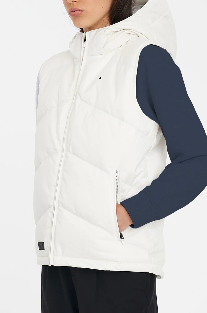 Classic Down Vest Herringbone Huffer