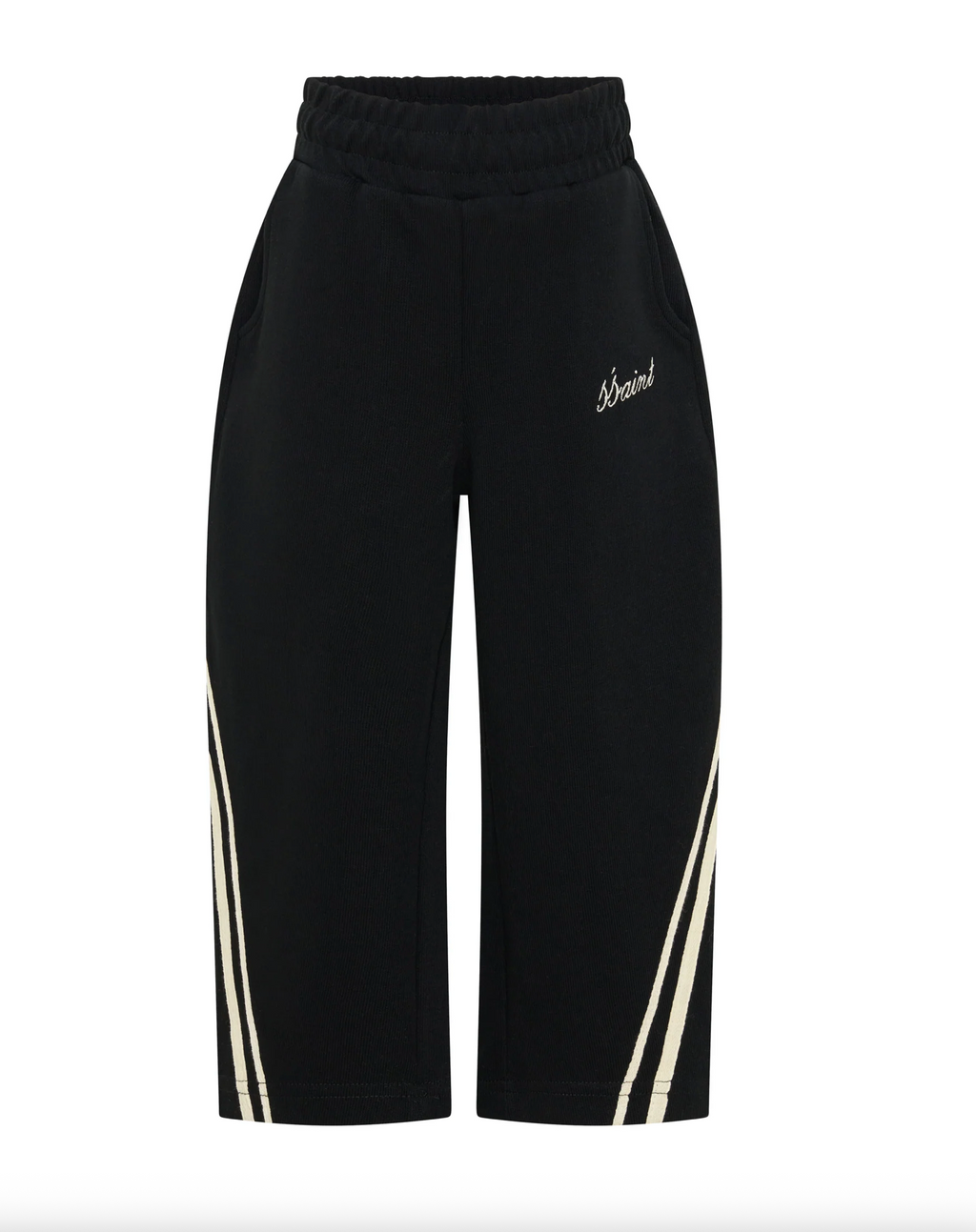 SŚAINT Kids Barrel Pants - Black/Butter