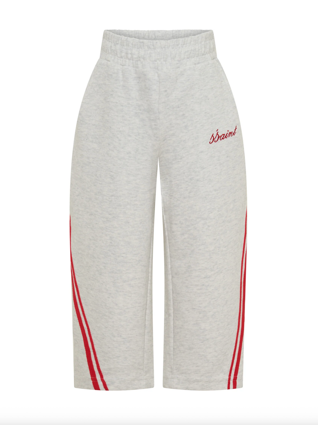 SŚAINT Kids Barrel Pants - Grey/Red