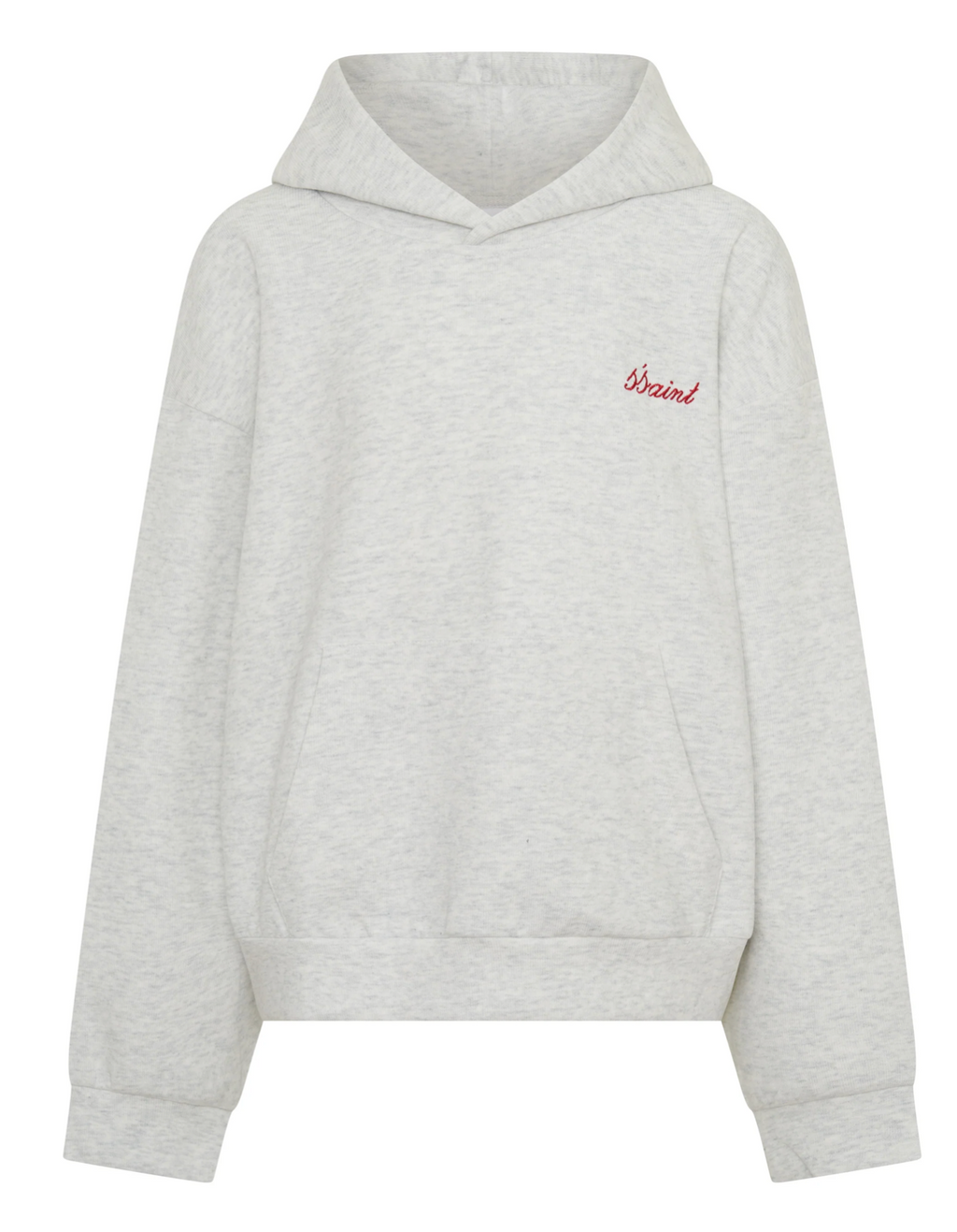 SŚAINT Kids Logo Hoodie - Grey/Red
