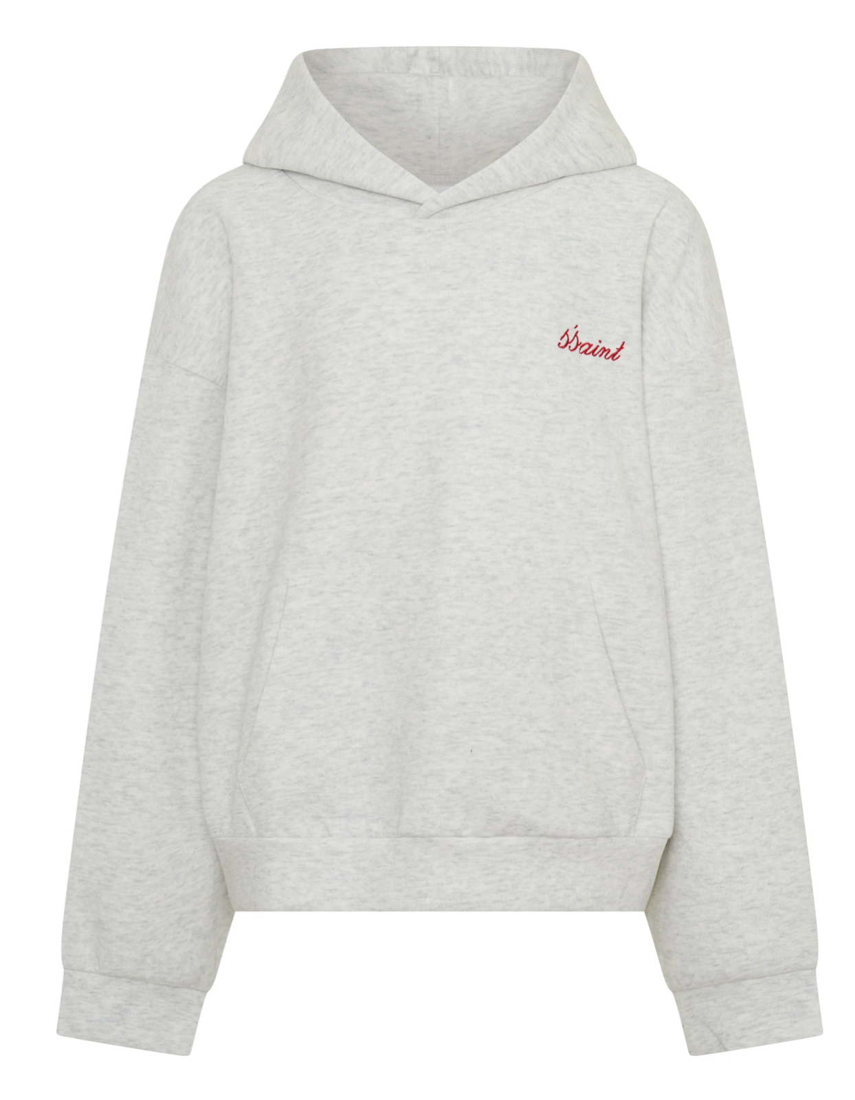 SŚAINT Kids Logo Hoodie - Grey/Red