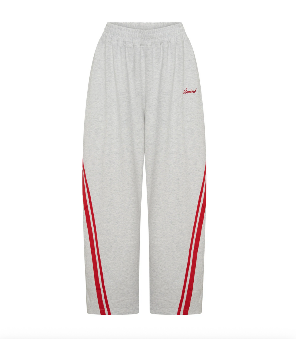 SŚAINT Barrel Trackpant - Grey/Red