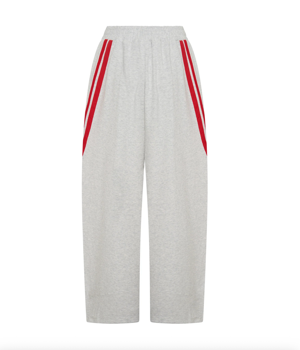 SŚAINT Barrel Trackpant - Grey/Red