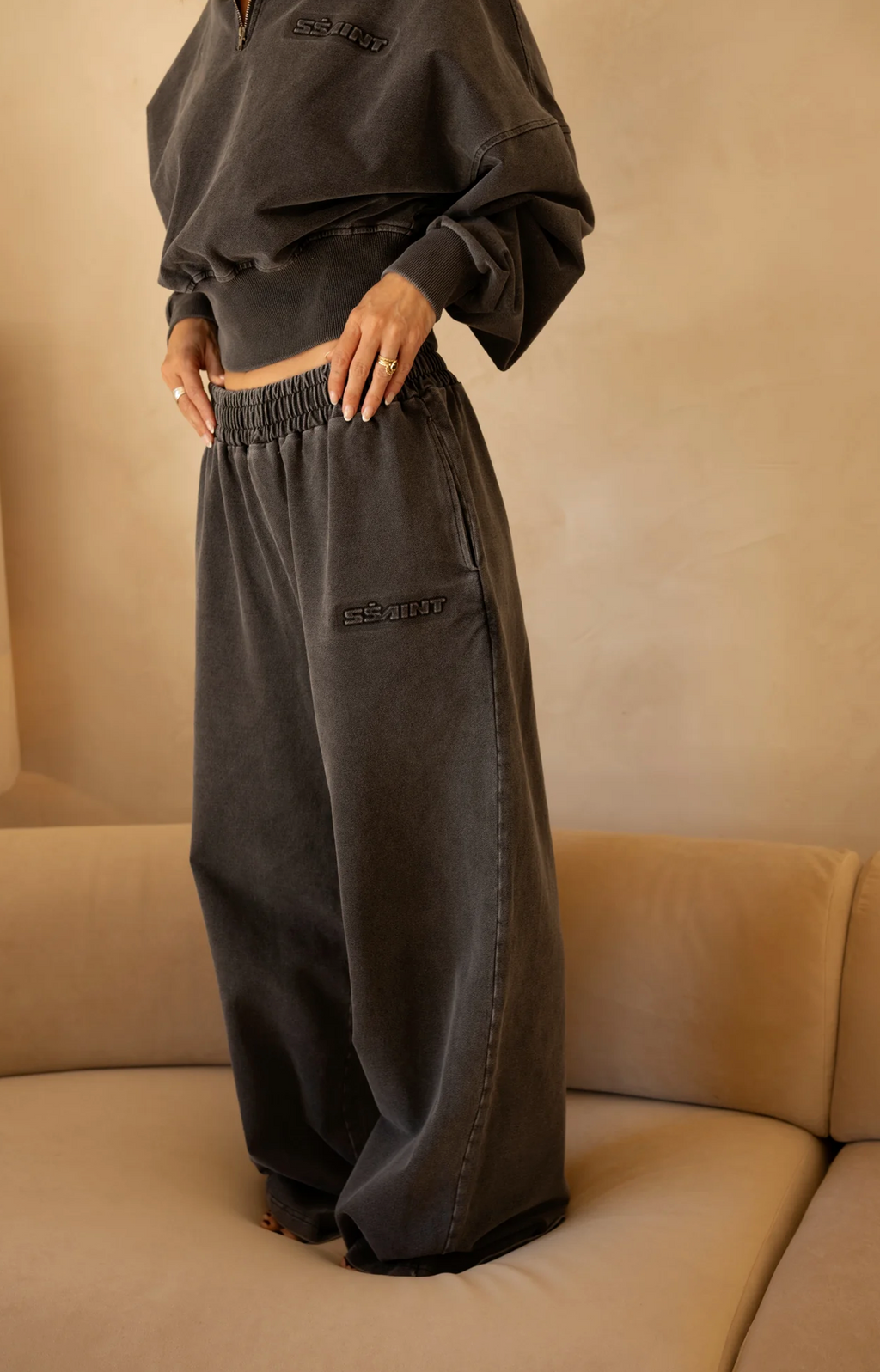 SŚAINT Acid Wash Trackpant