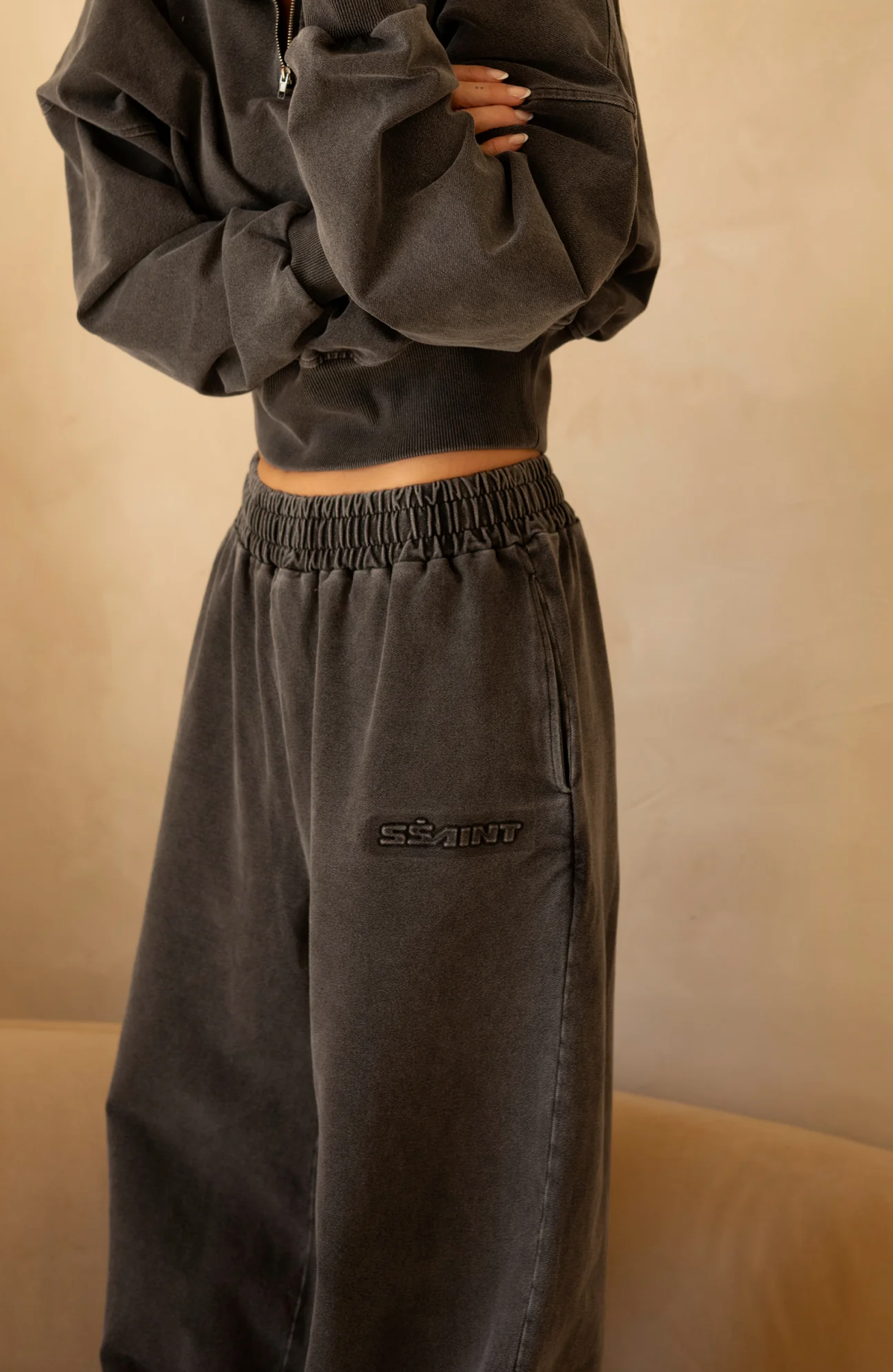 SŚAINT Acid Wash Trackpant