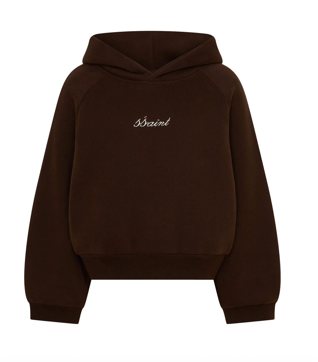 SŚAINT Kids Tonal Hoodie Chocolate