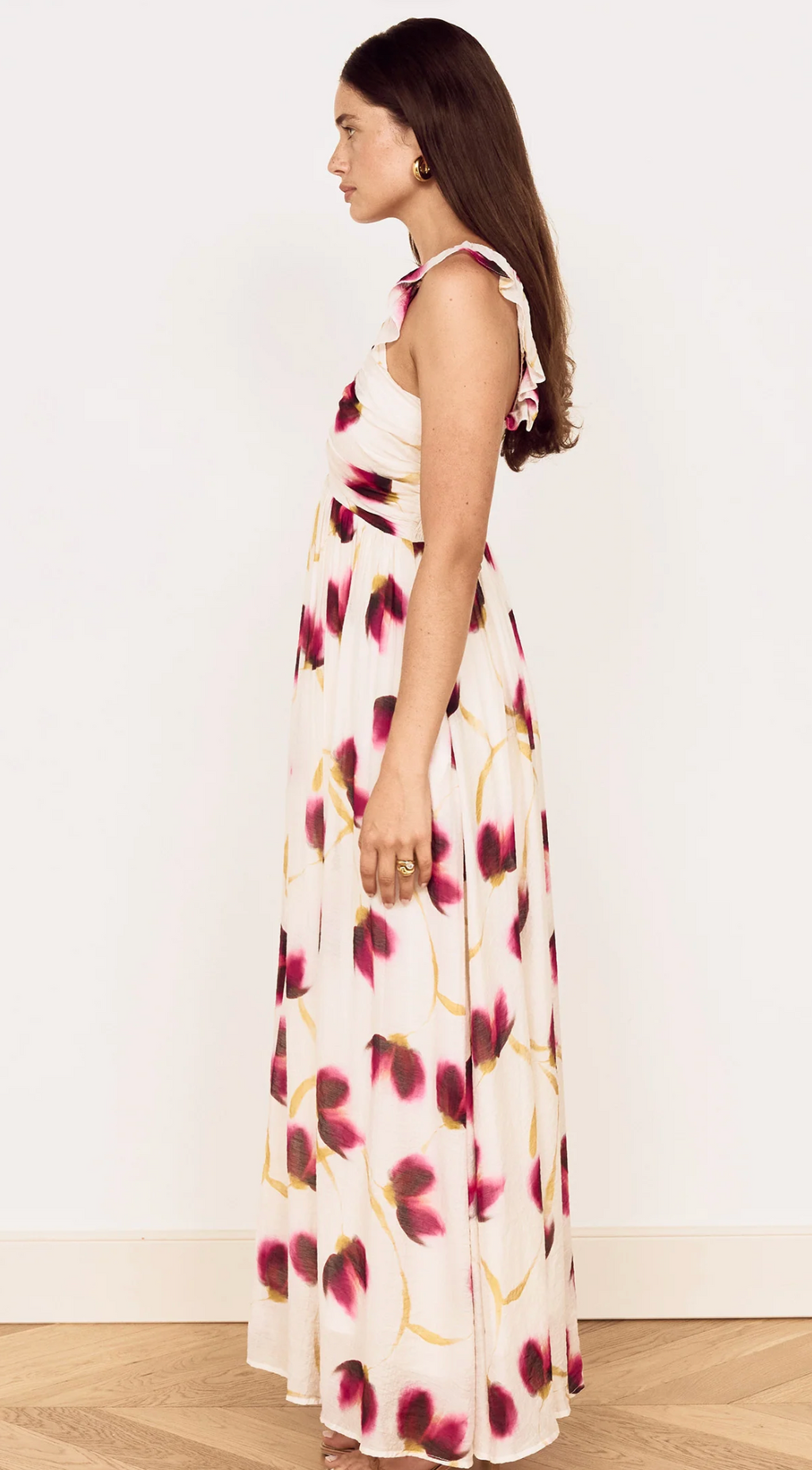 Emery Ruffled Bias Maxi Dress - MINKPINK