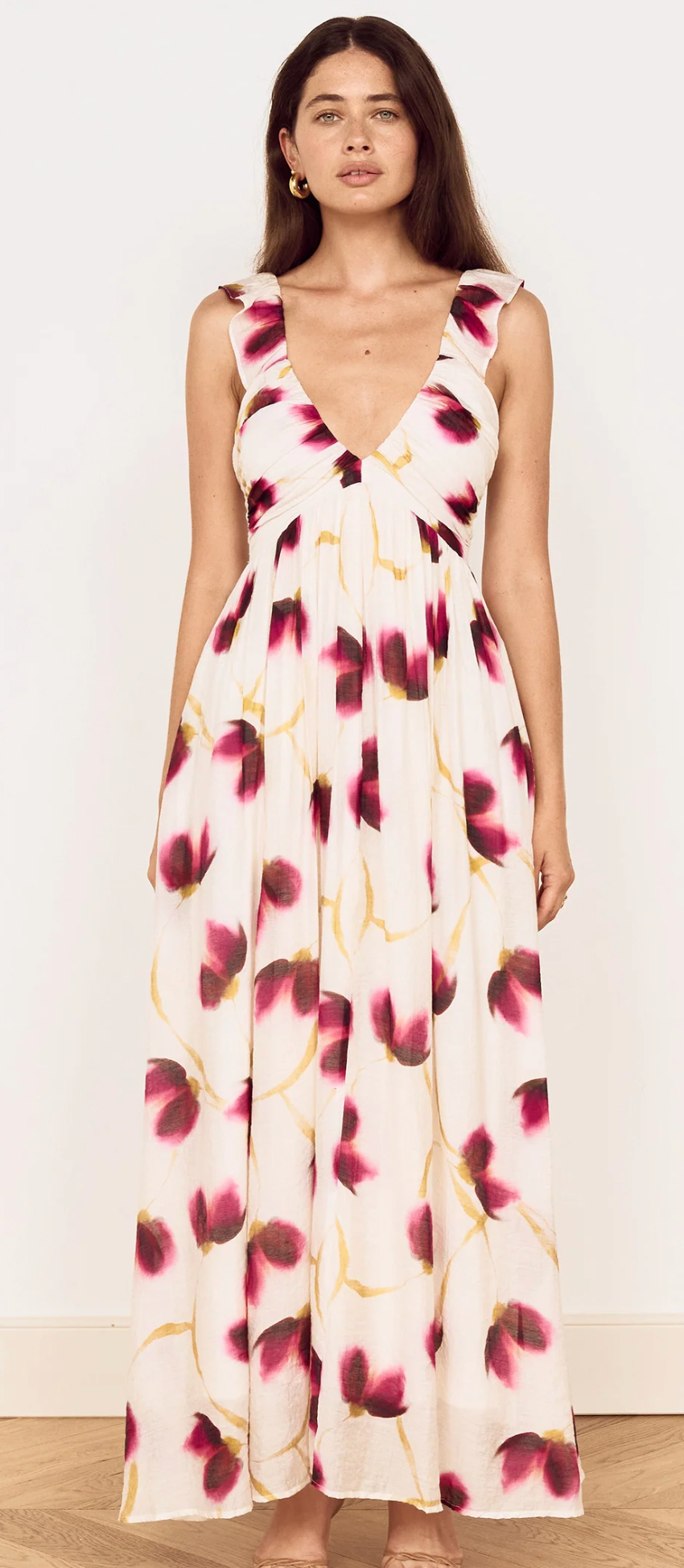 Emery Ruffled Bias Maxi Dress - MINKPINK