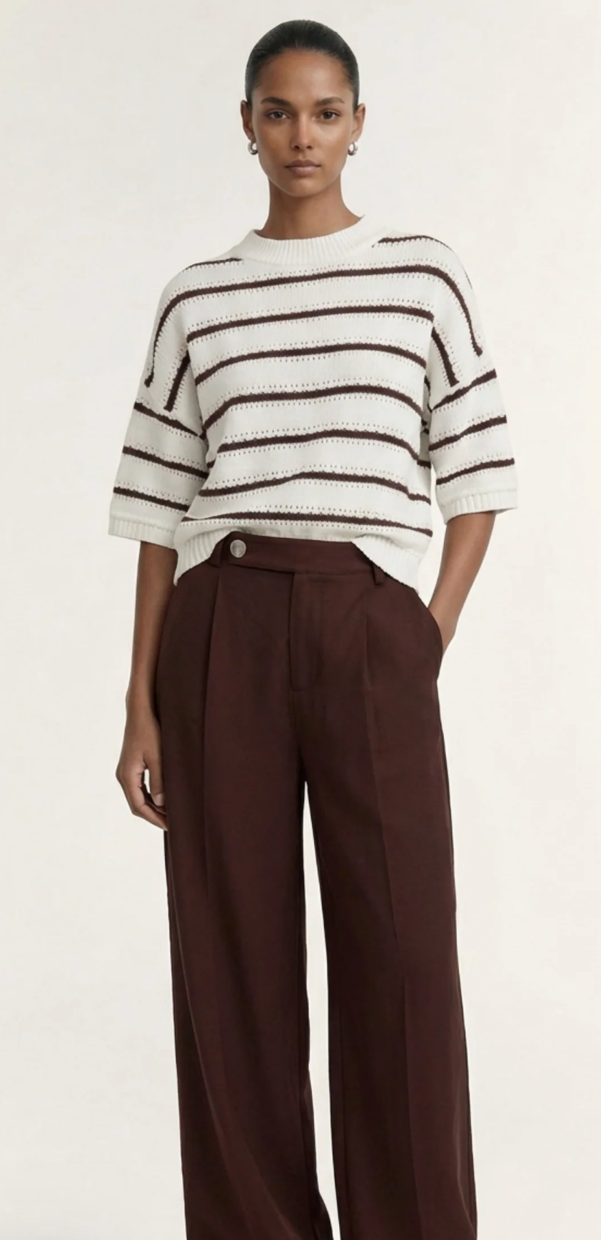 Pillar Stripe Knit Tee - Staple The Label