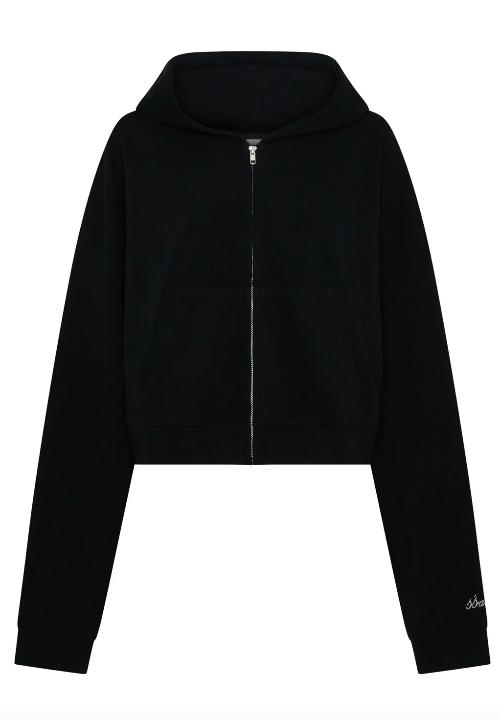 SŚAINT Cropped Hoodie Black/Butter