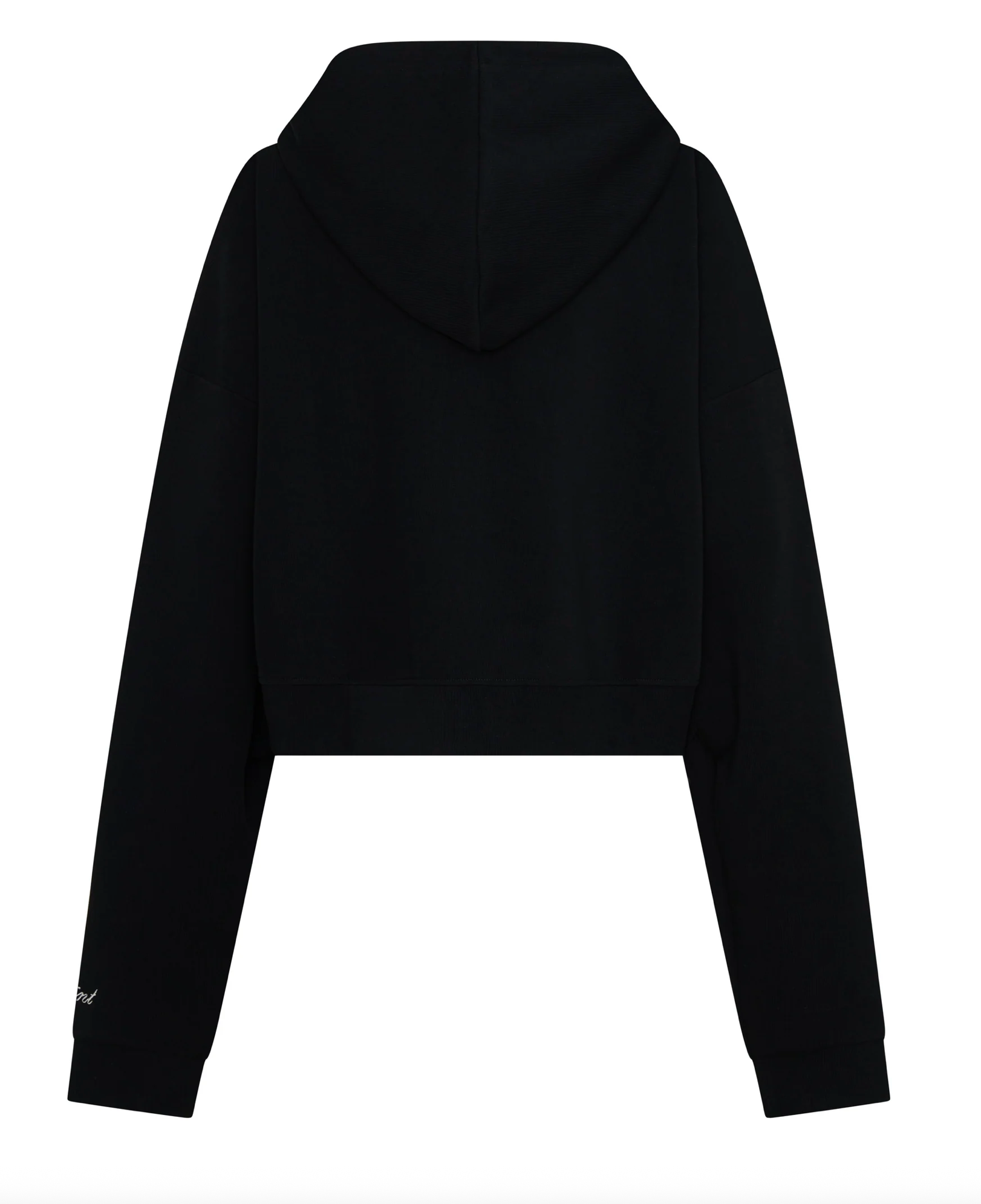 SŚAINT Cropped Hoodie Black/Butter