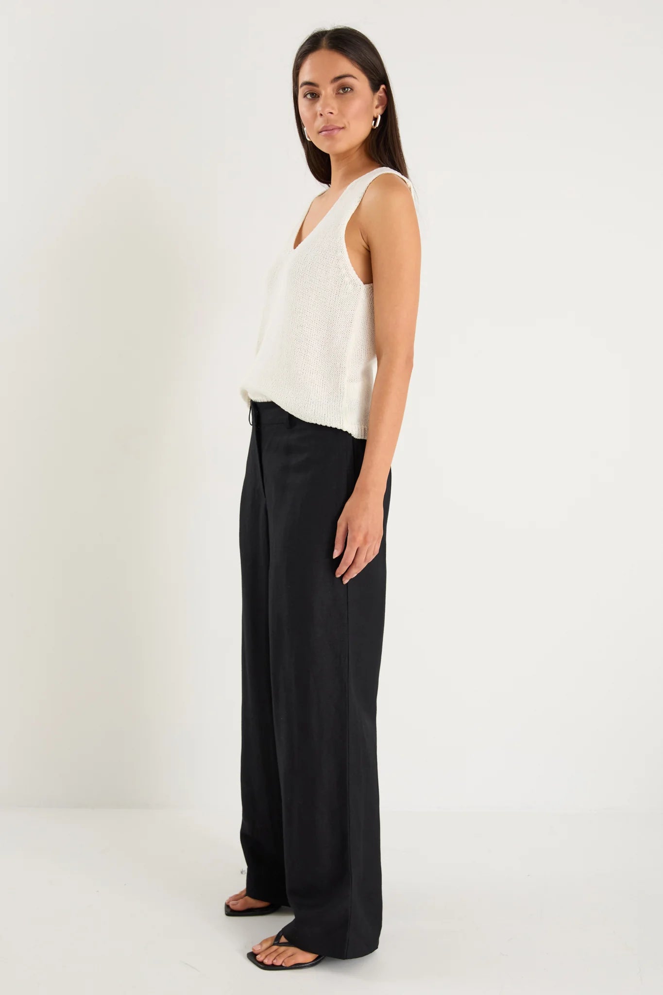Shelter flat front wide leg pants  UNION
