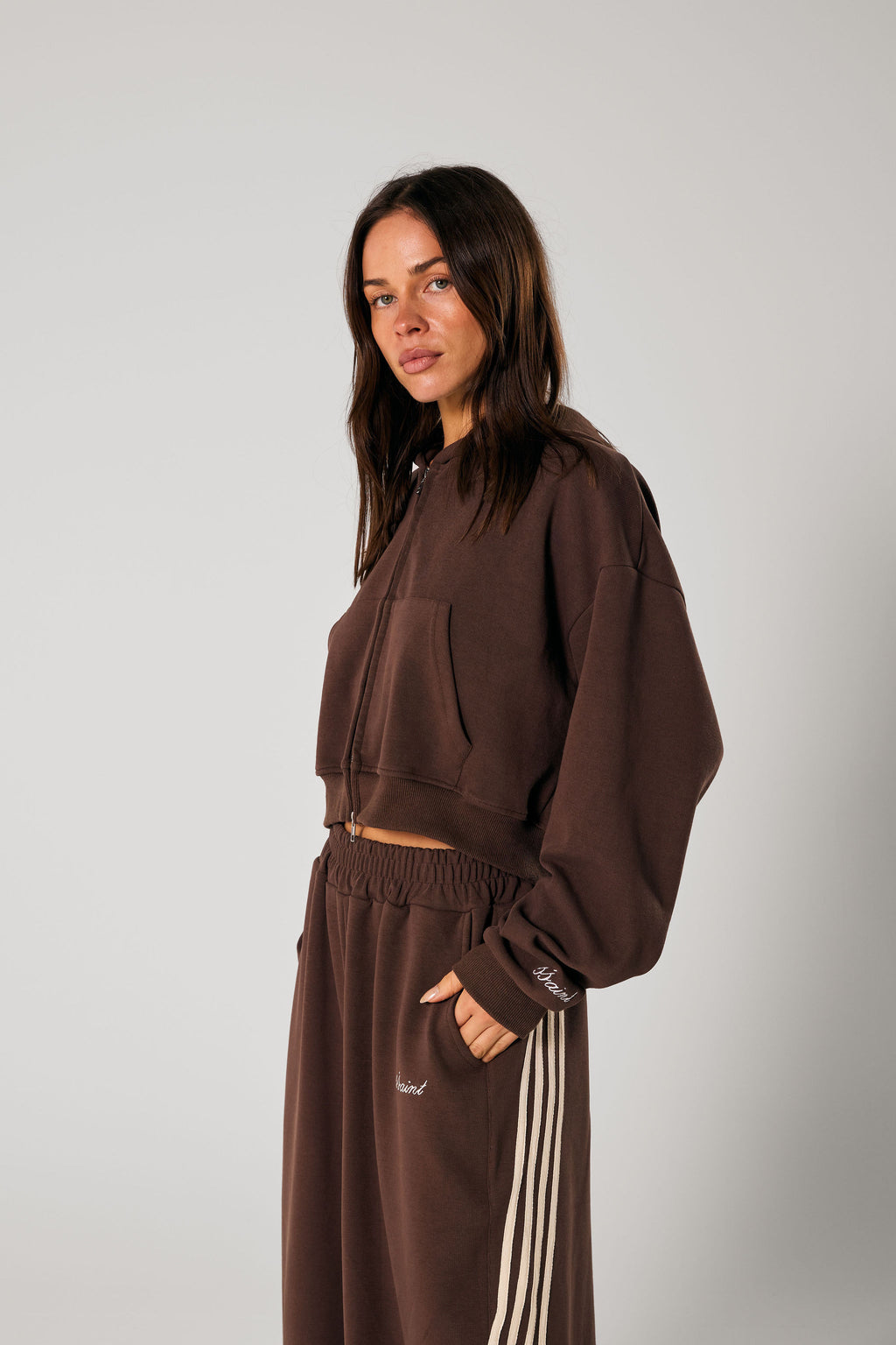 SŚAINT Barrel Pants Brown