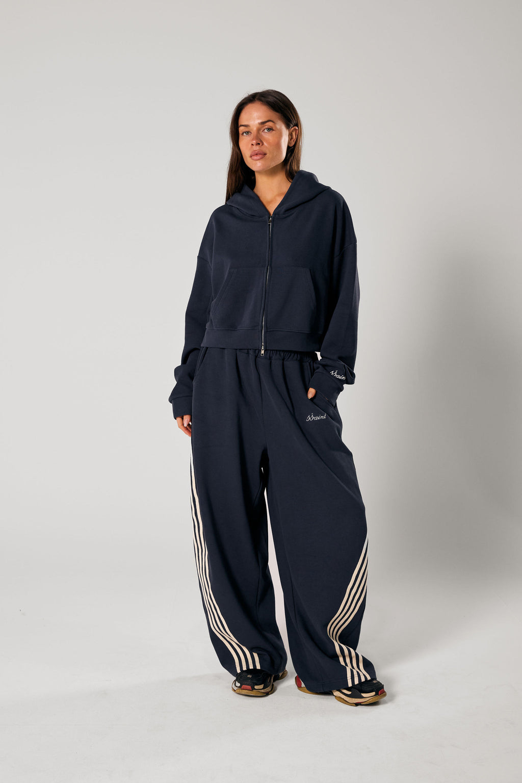 SŚAINT Barrel Pants Navy