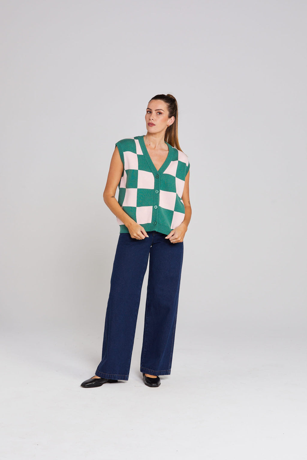 Rosa Vest Emerald Blush Thing Thing
