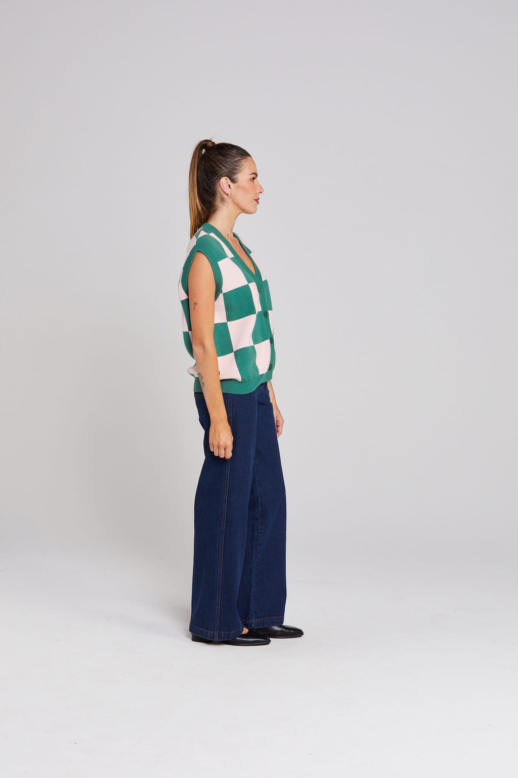 Rosa Vest Emerald Blush Thing Thing