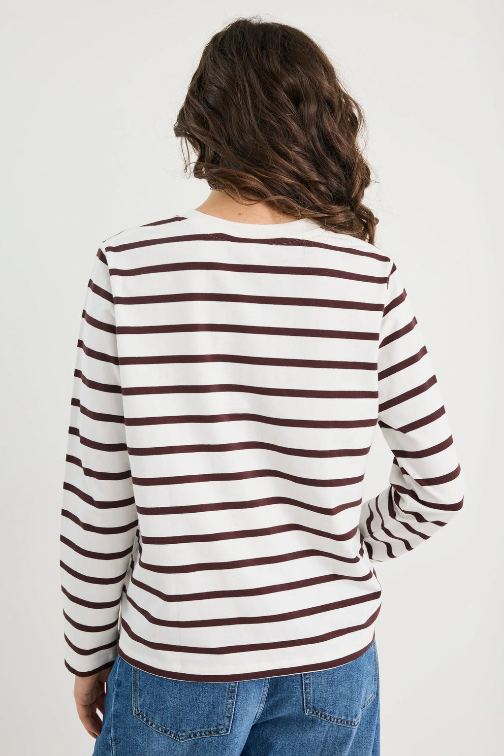Tether Long sleeve Stripe Boxy Tee