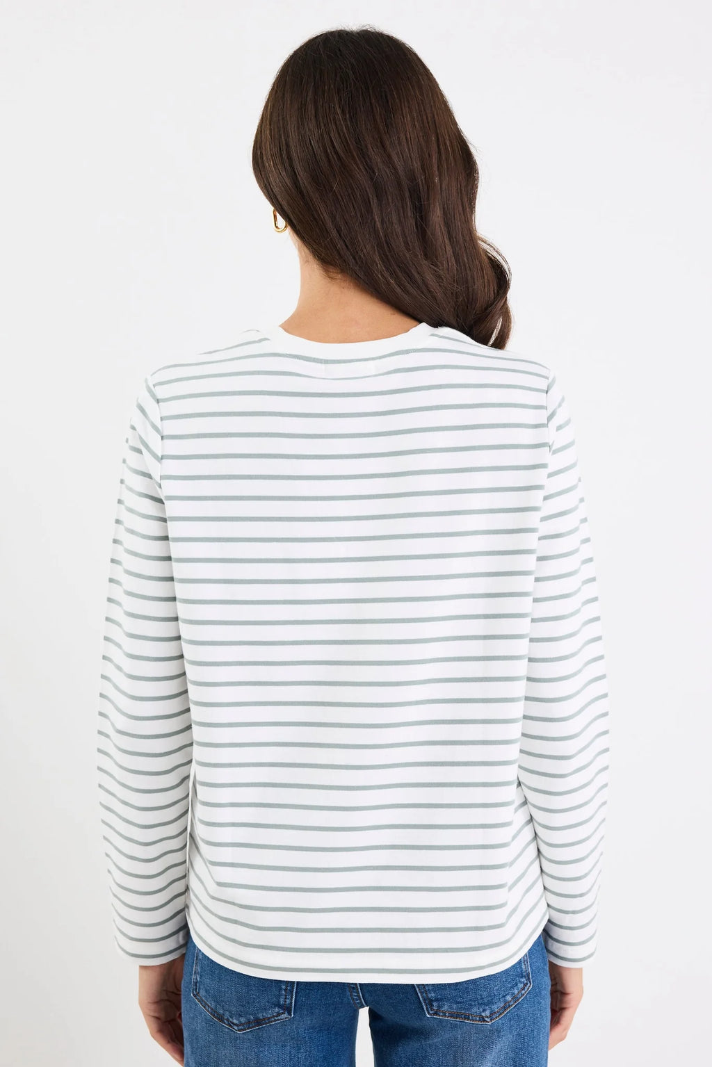 Tether Long sleeve Stripe Boxy Tee