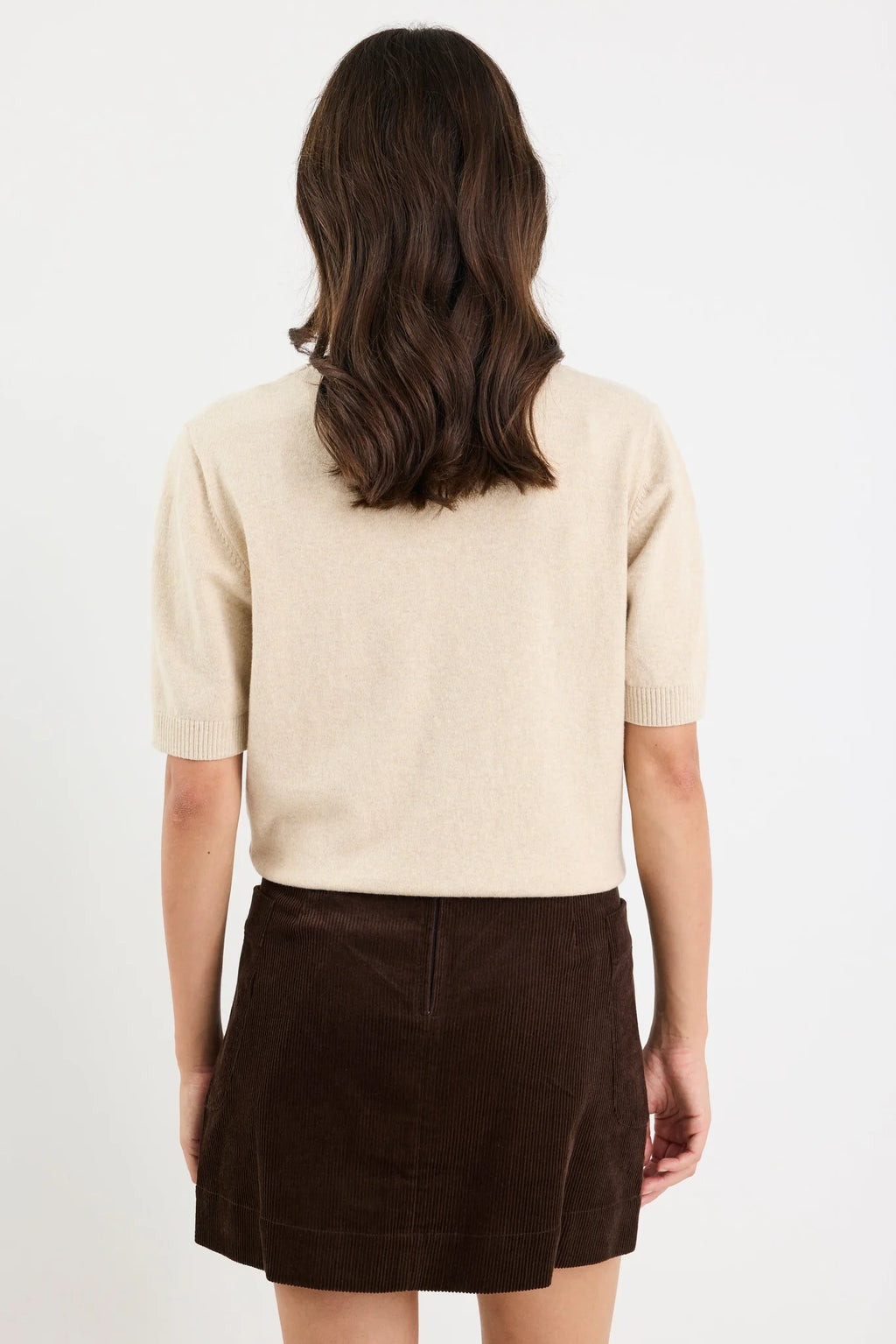 Valid Chocolate Cord Mini Skirt.  Among The Brave