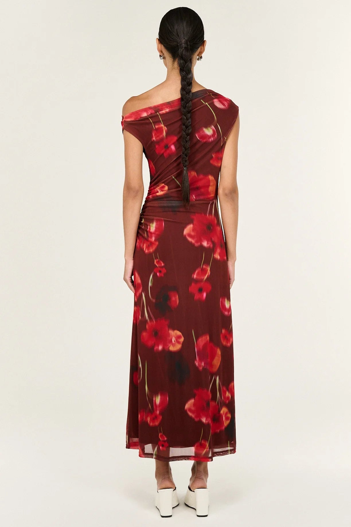 Vivi Mesh Asym Midi Dress.  Staple The Label
