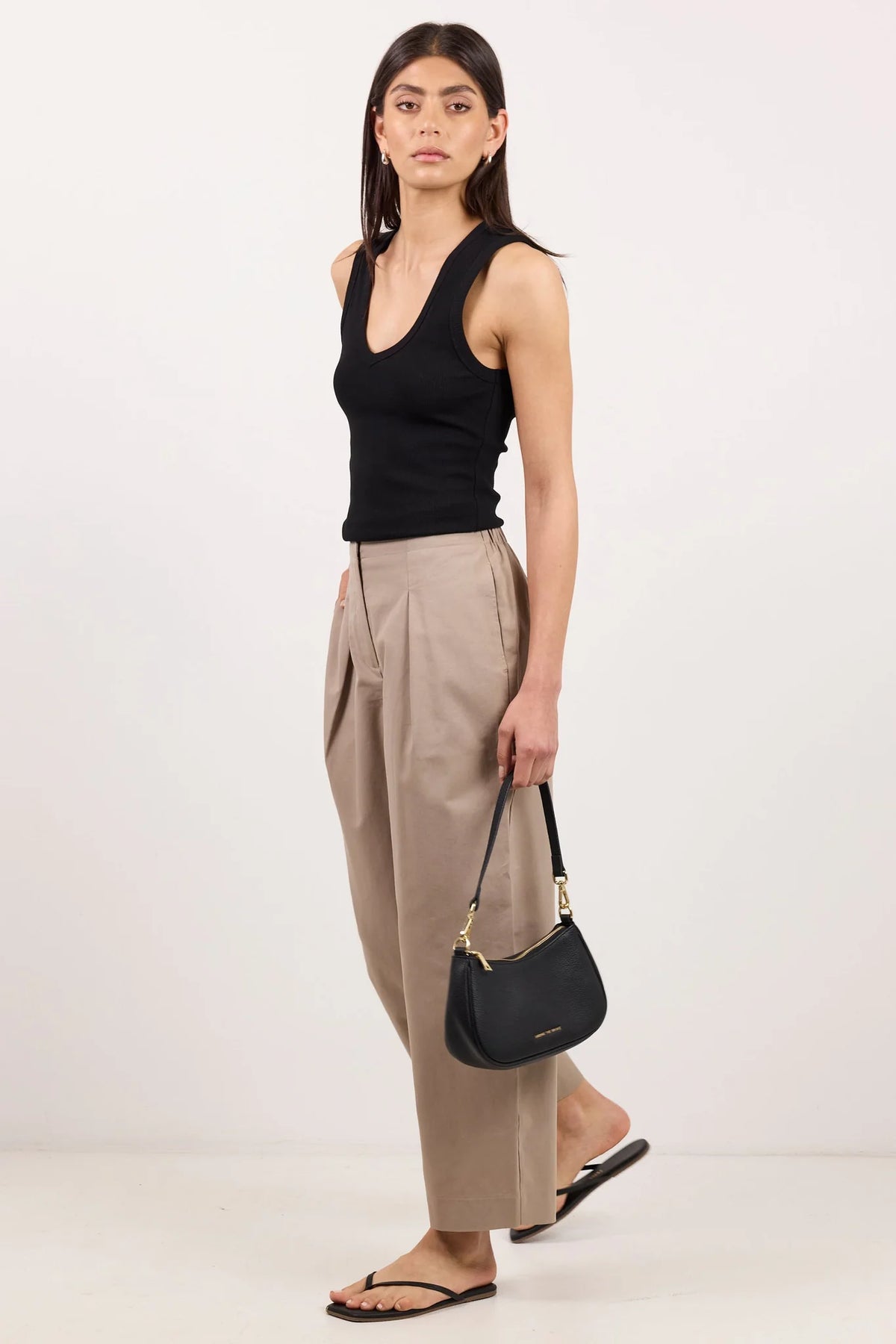 Manifesto Front Pleat Barrel Leg Pants - Stories be Told