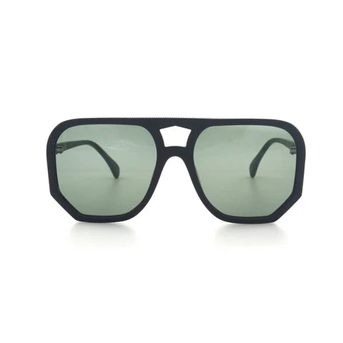 Wager Black Matt with Green mono AGE Eyeware