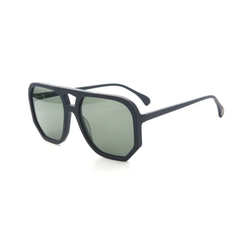 Wager Black Matt with Green mono AGE Eyeware