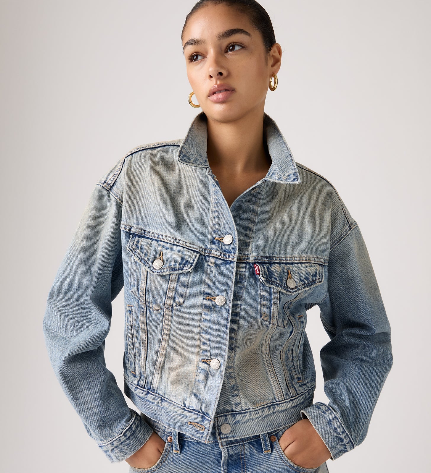 Shrunken 90's Trucker Jacket   Levis's