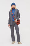 Folk Houndstooth Pants Blue