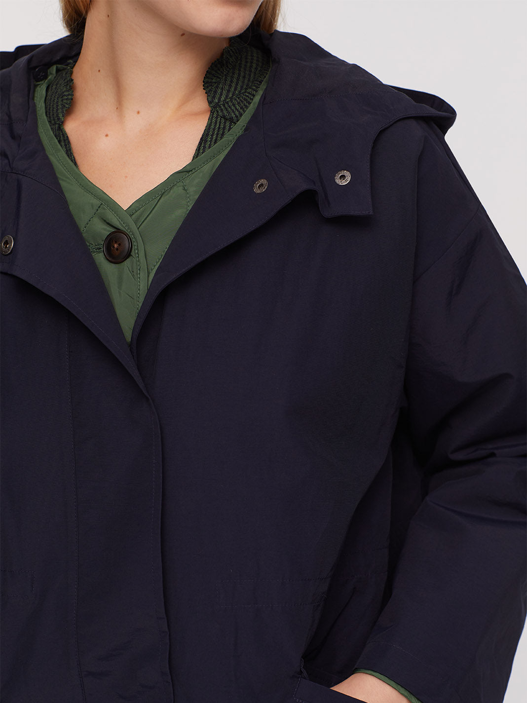 Detachable Parka in Navy or Forest
