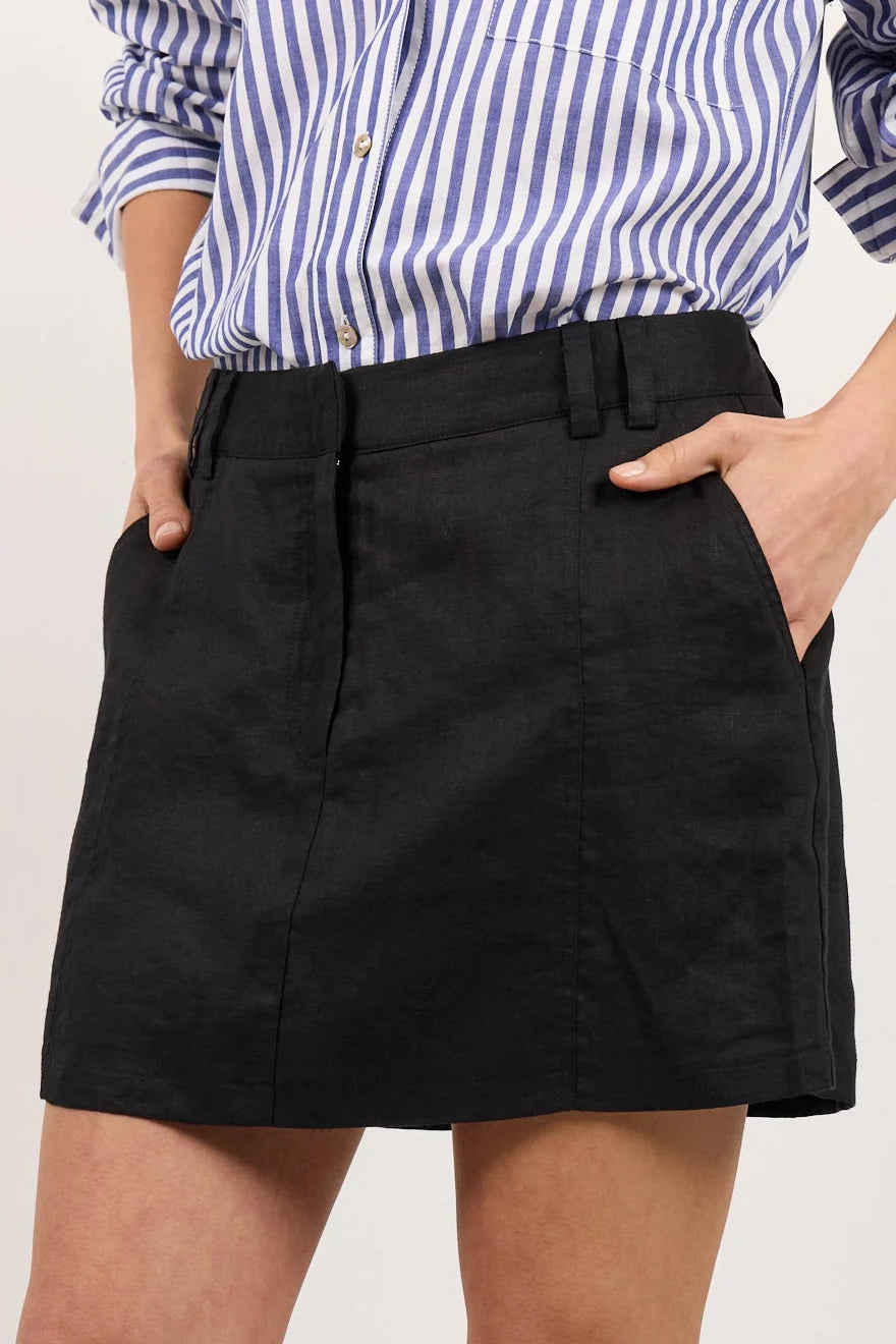 Alignment Linen Mini Skort - RE:UNION