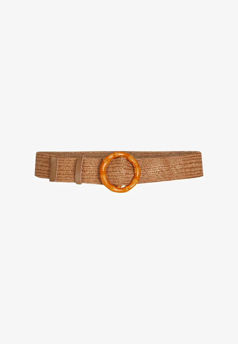 Nuvin Belt in Sand, Black or Dark Sand