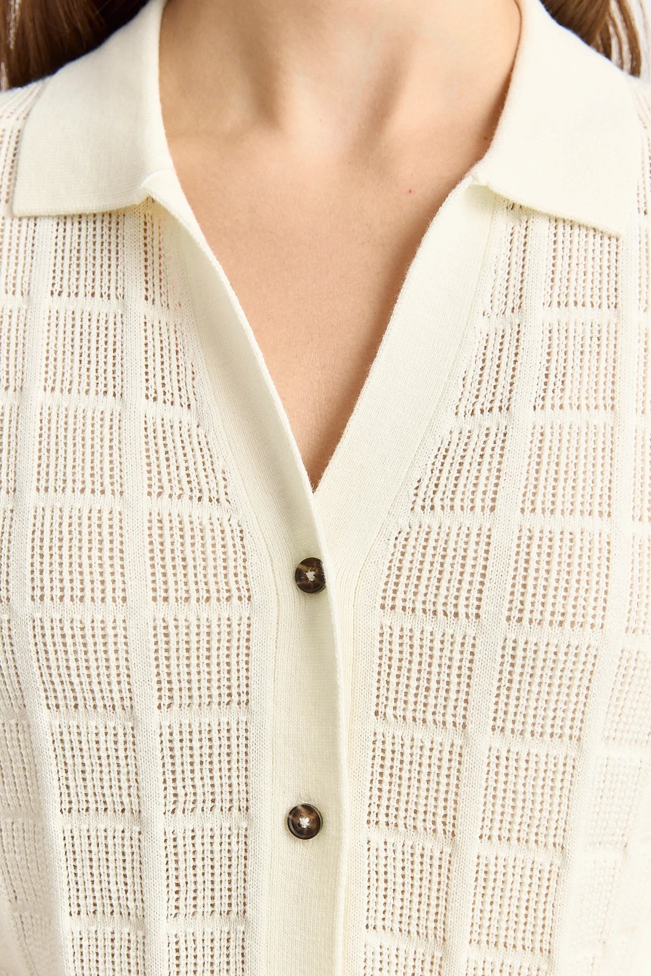 Open Stitch Button Polo Toorallie