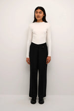 Candace Long Sleeve Tee in Egret