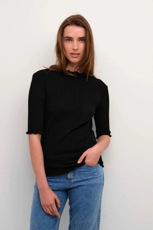 Candace Short Sleeve Tee in Meteorite