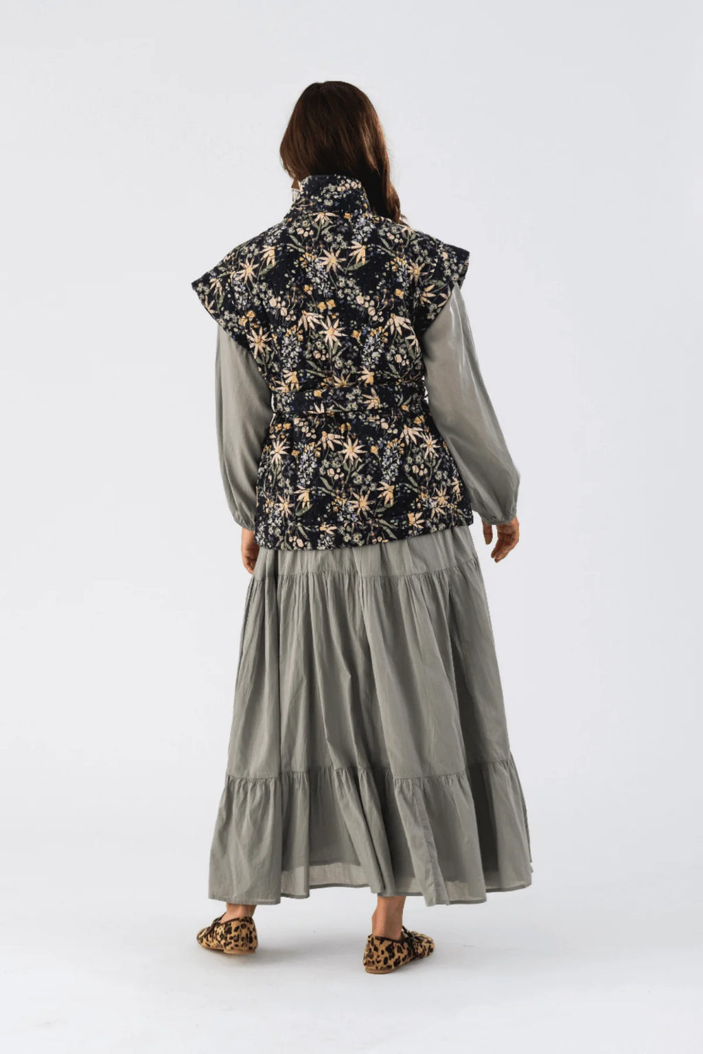 Celia Vest in Flower Print