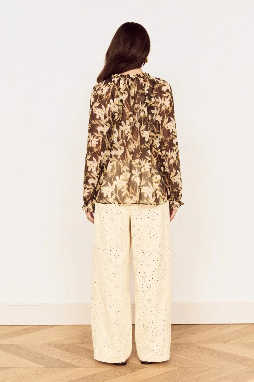 Vega Chiffon Blouse. Mink Pink