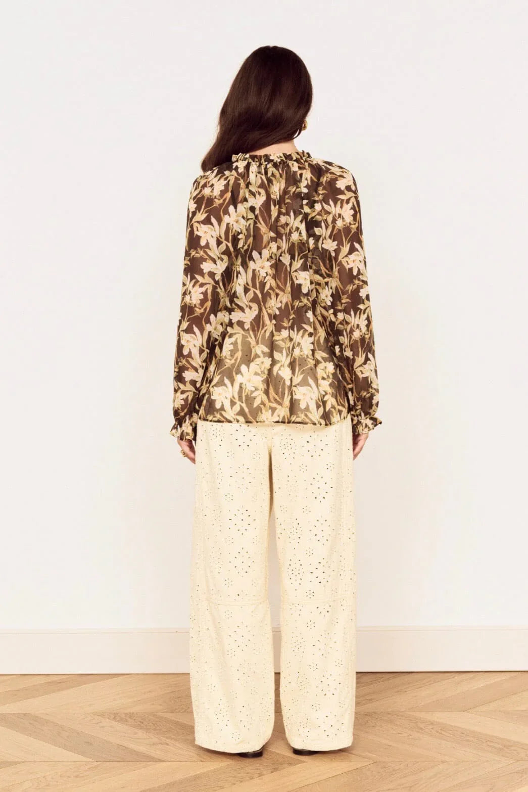 Vega Chiffon Blouse. Mink Pink
