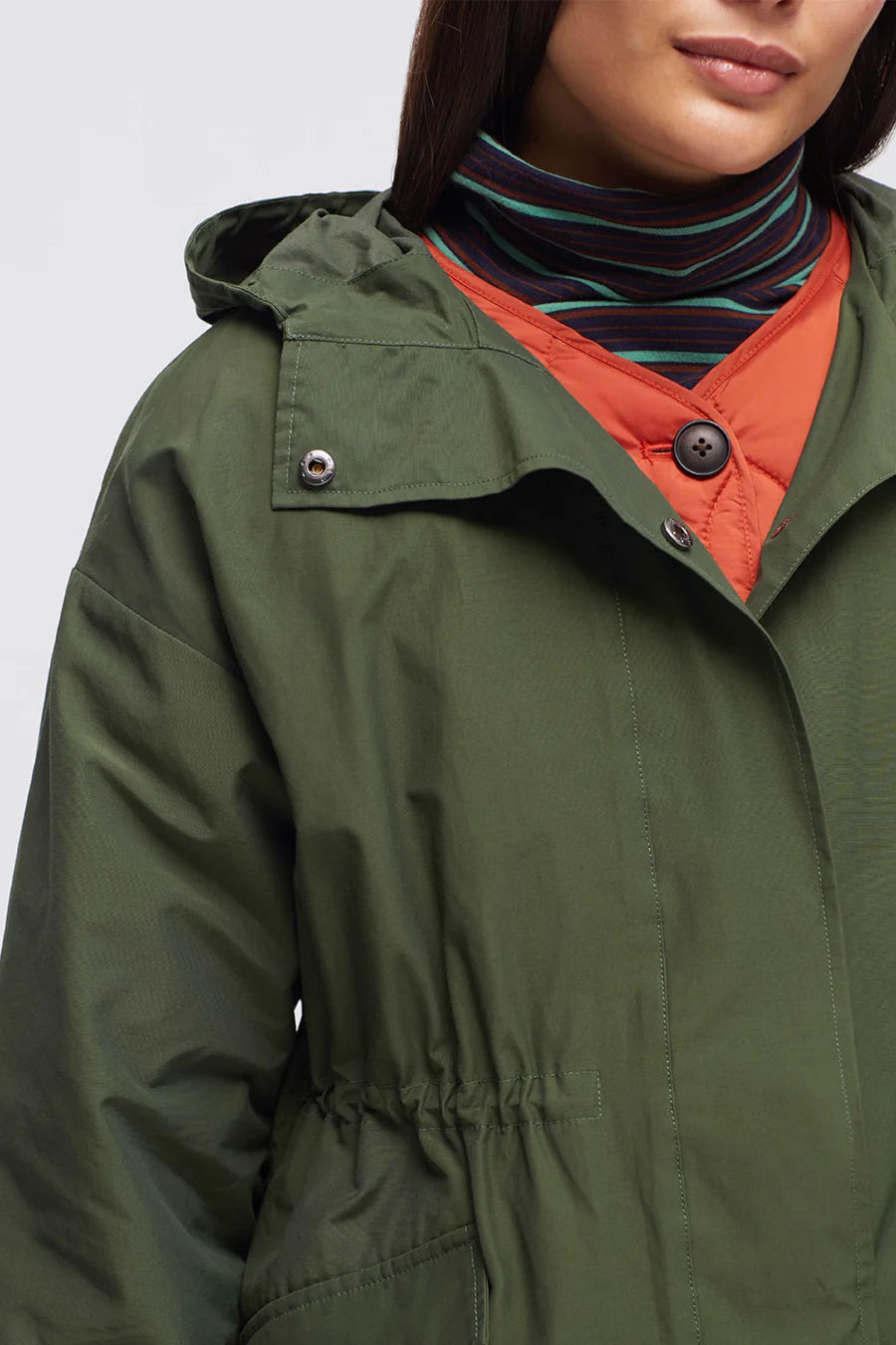 Detachable Parka in Navy or Forest