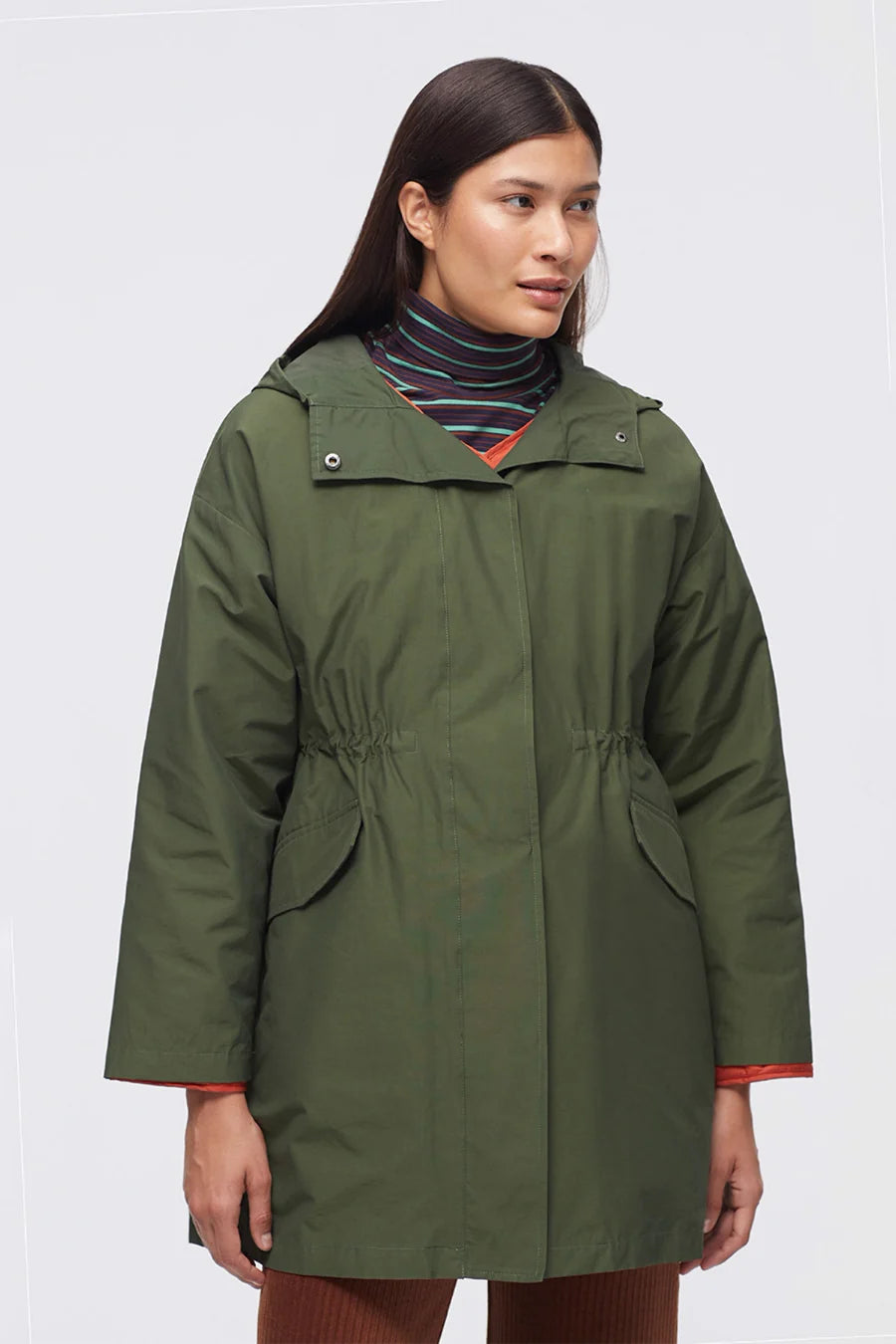 Detachable Parka in Navy or Forest