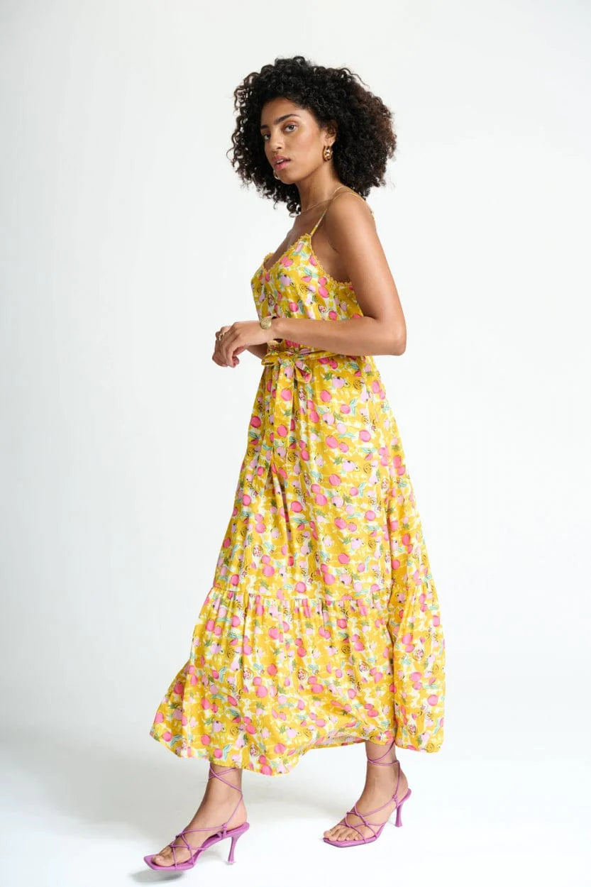 Tess Pomegranate Yellow Dress