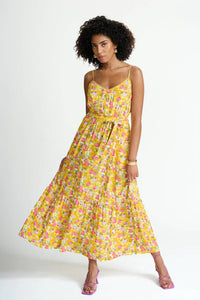 Tess Pomegranate Yellow Dress
