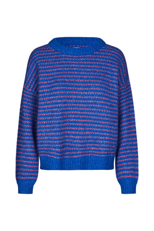 Terry Knit Jumper in Blue