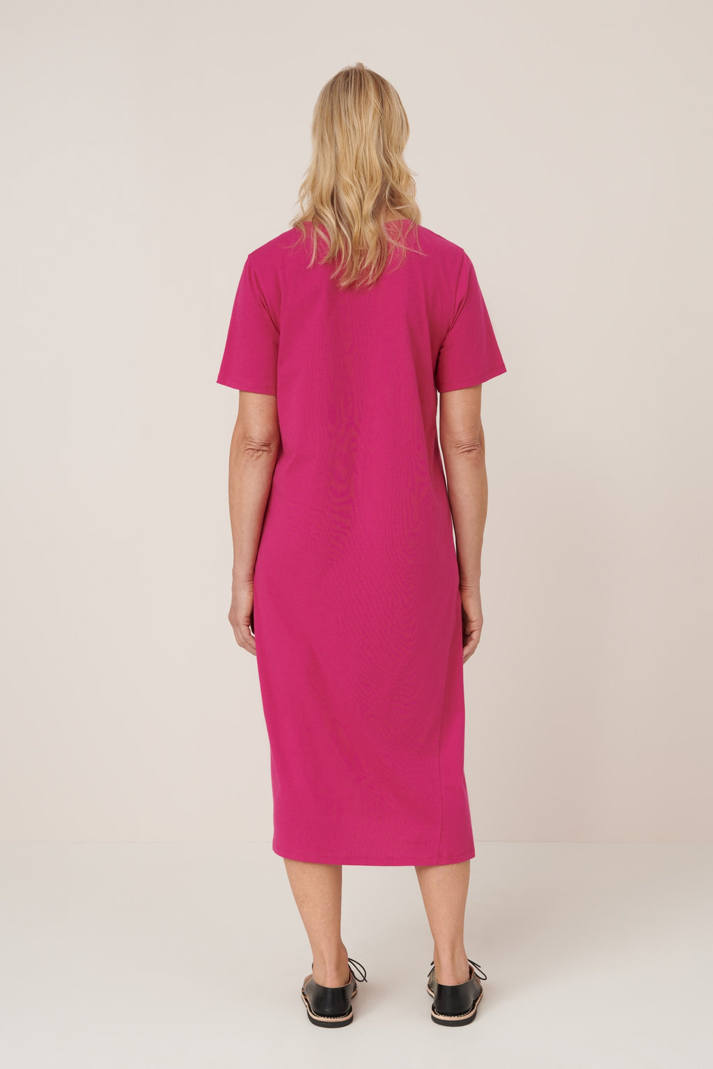 Light Tee Dress Magenta